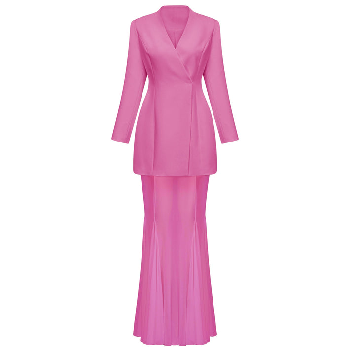 Enora Barrel Design Jacket & Skirt Set