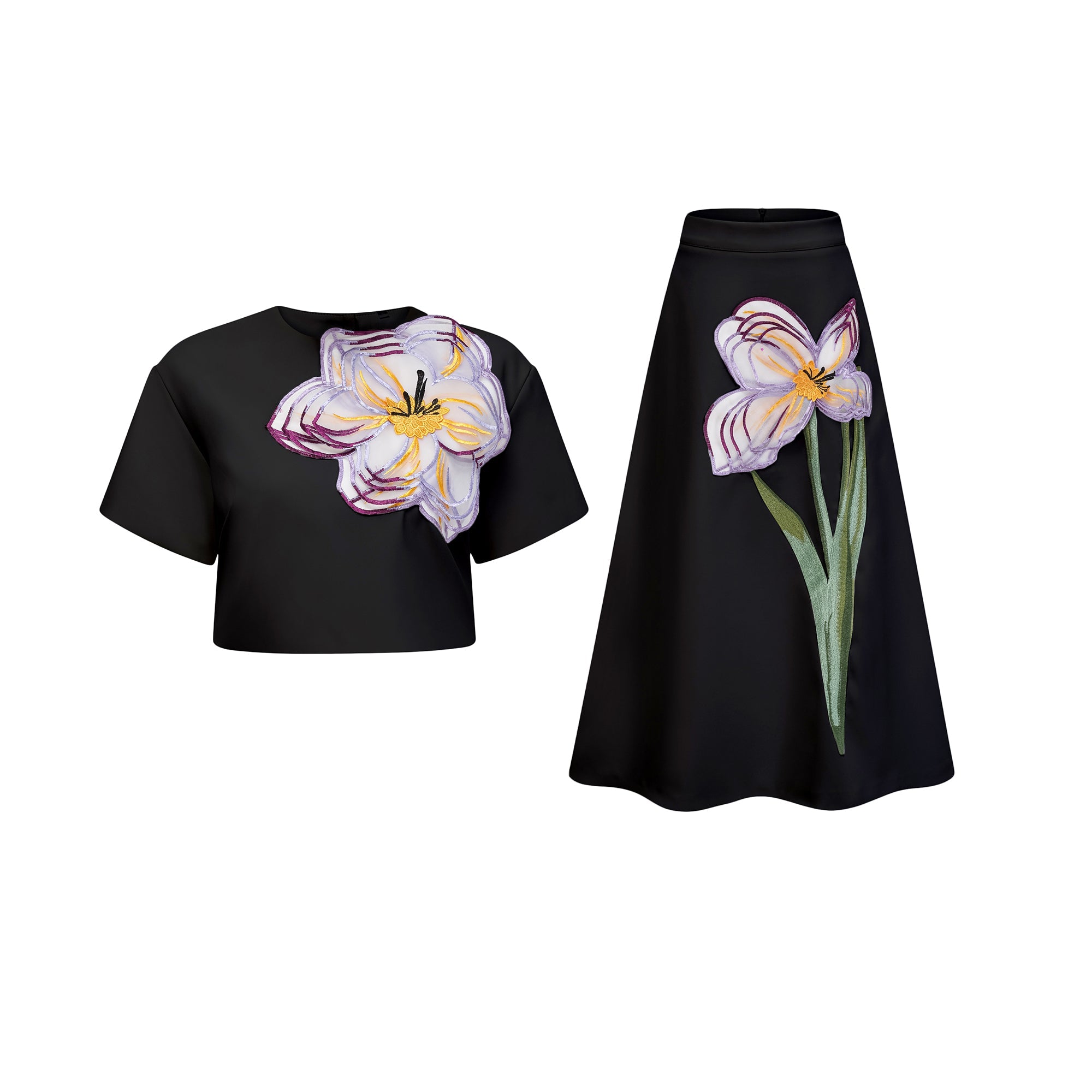 Avellia Midnight Bloom Sequin Set