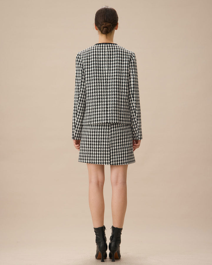 The Opal Single-Breasted Pocket Tweed Jacket