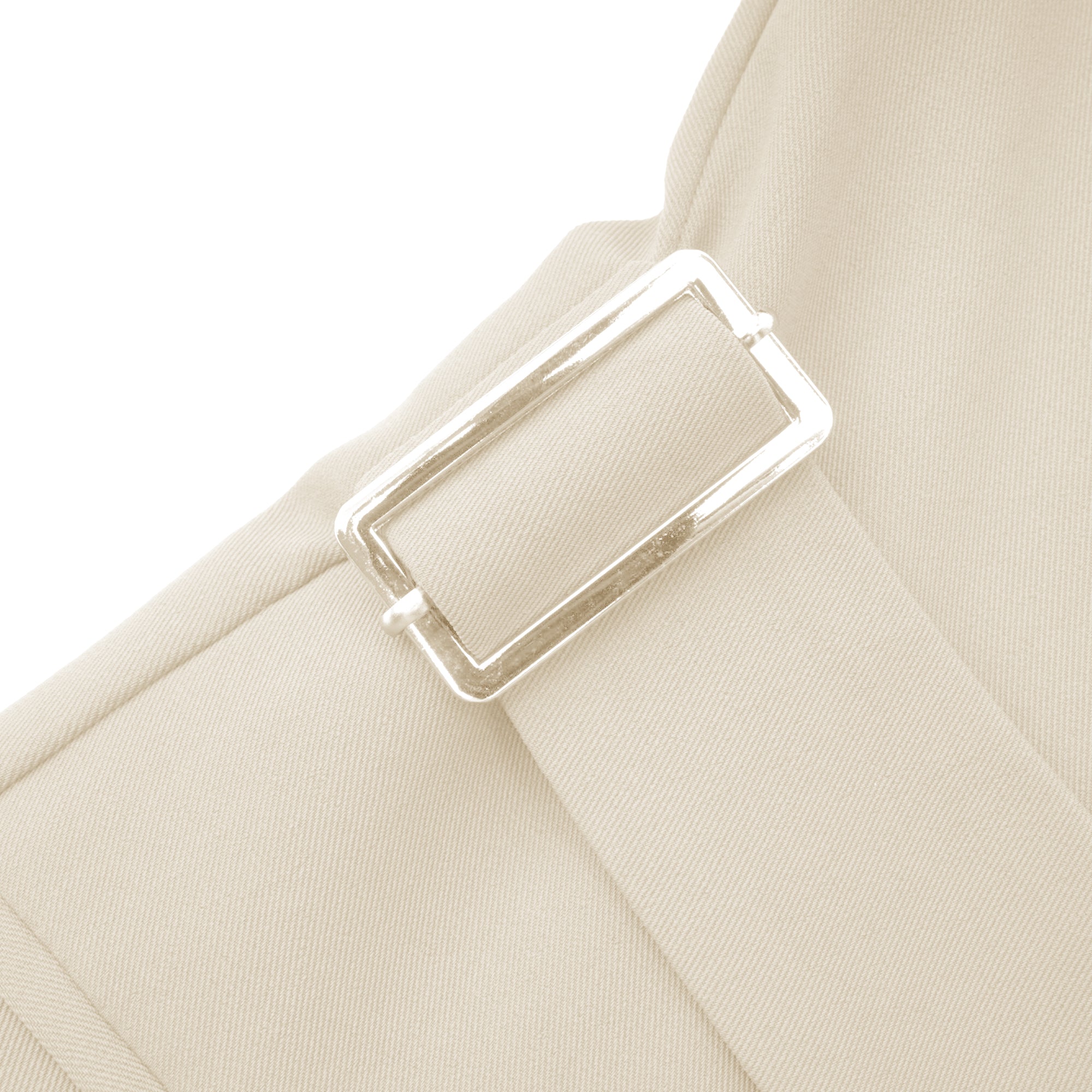 Amelie Neutral Asymmetrical Cut-Out Jacket