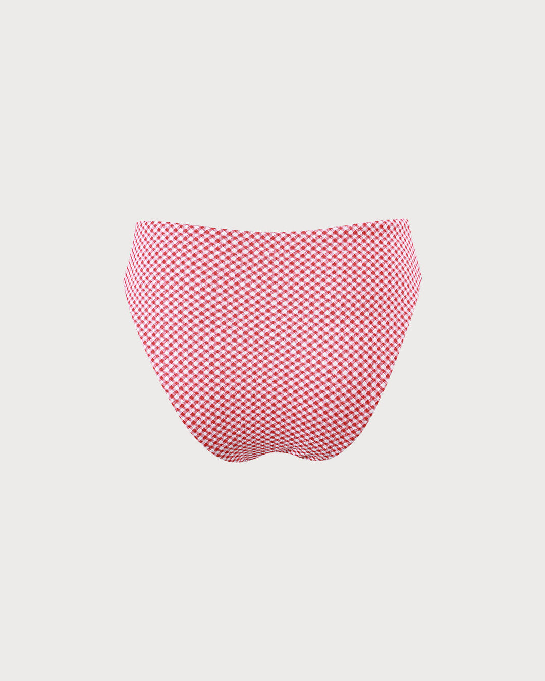 The Red Plaid Bikini Bottom