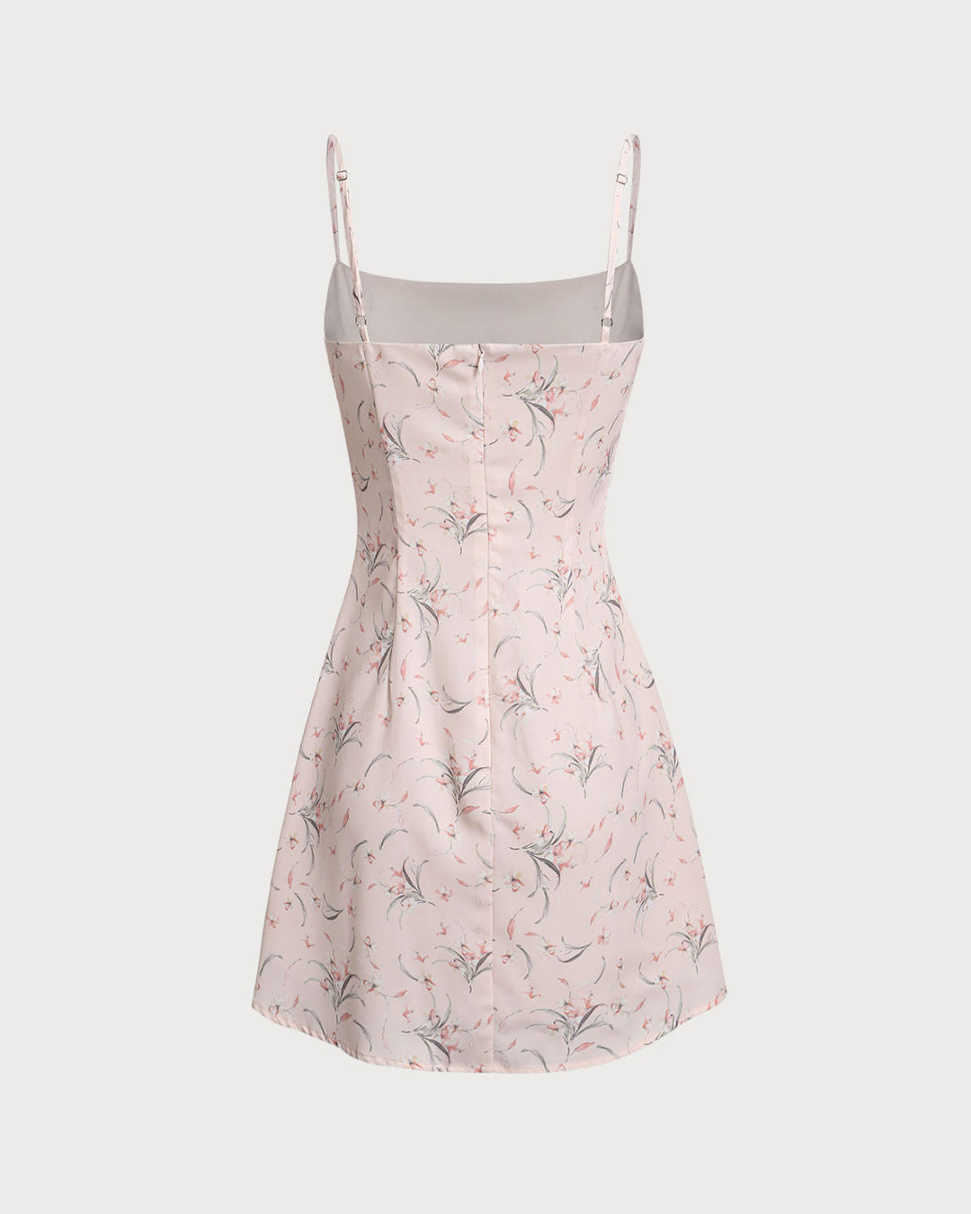 Pink Floral A-Line Slip Mini Dress