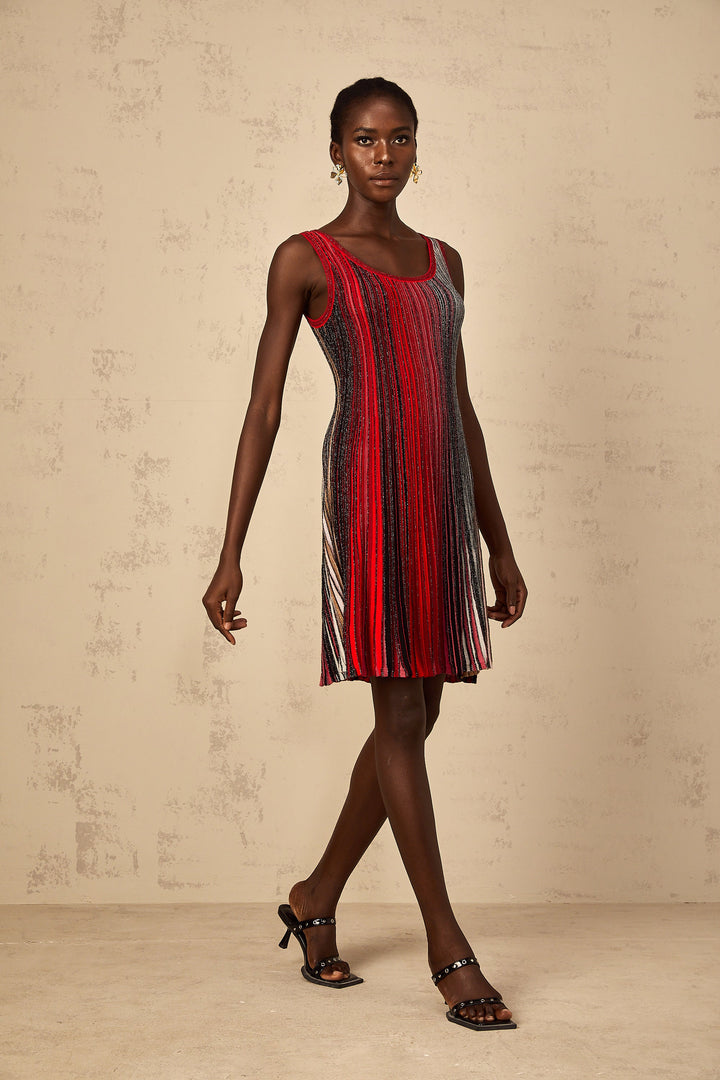 Avellia Amaryllis Scarlet Sequin Mini Dress