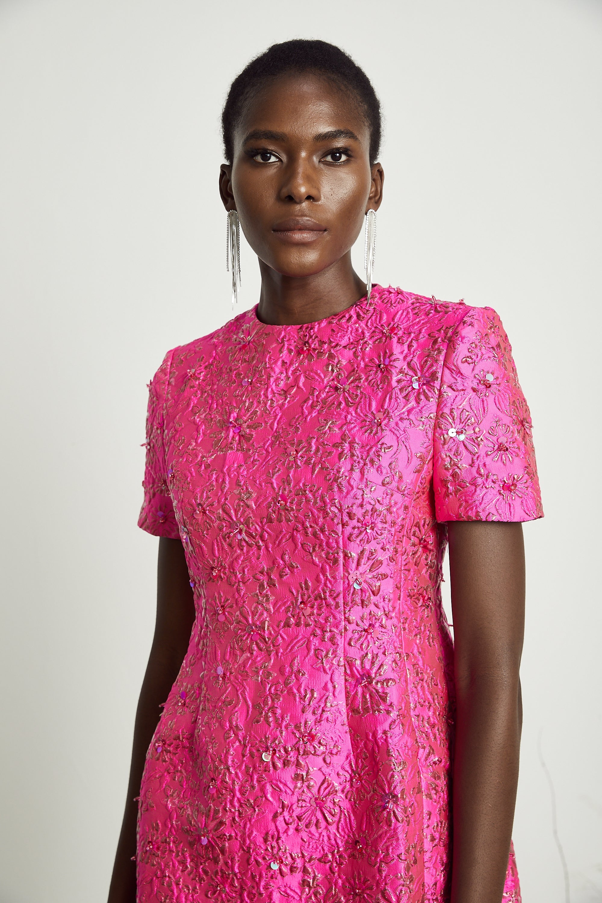 Avellia Celestia Blush Bloom Mini Dress