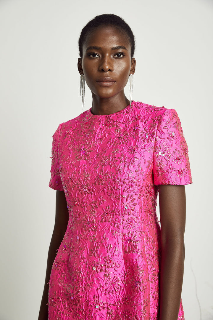 Avellia Celestia Blush Bloom Mini Dress