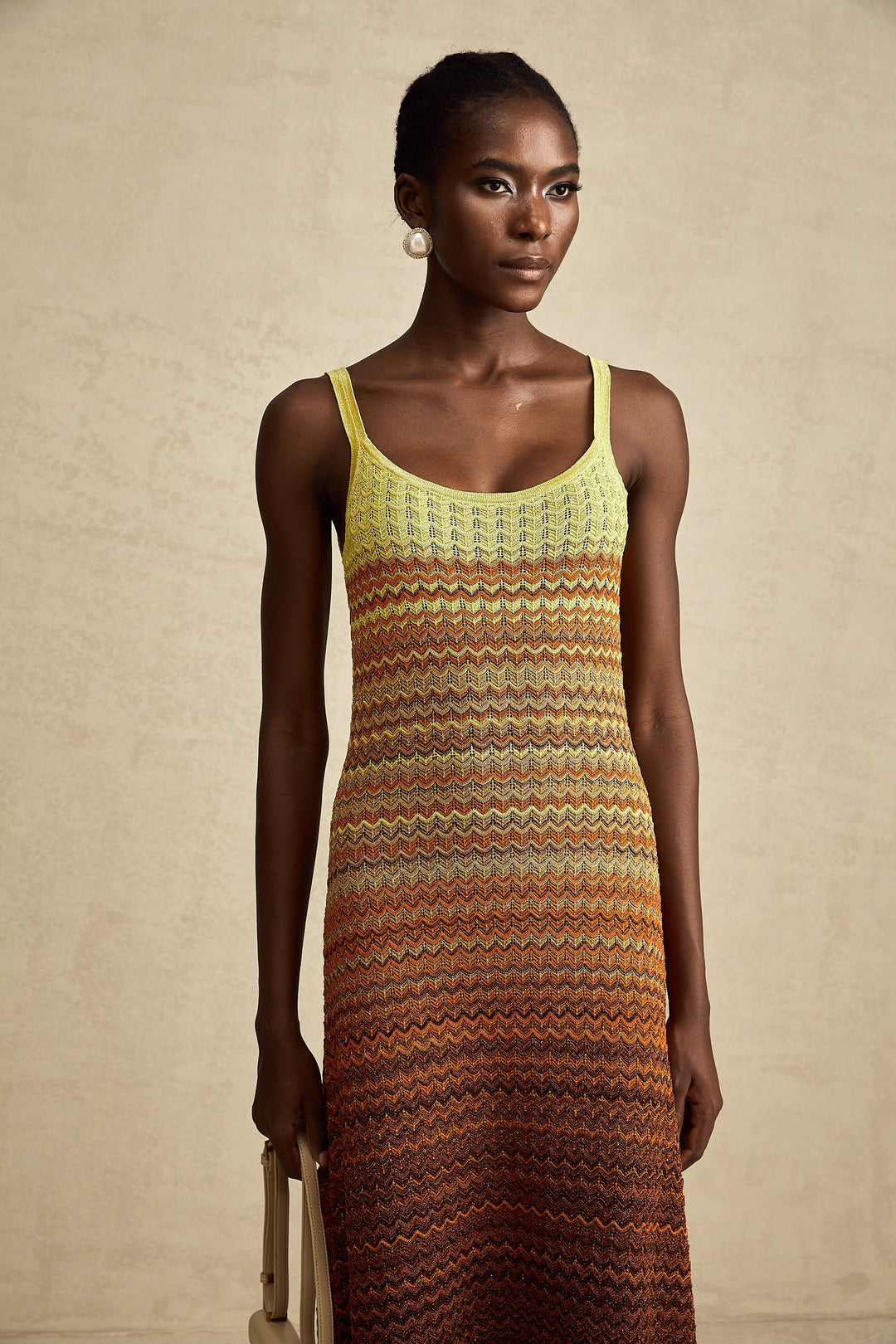 Avellia Aurora Gradient Knitted Maxi Dress