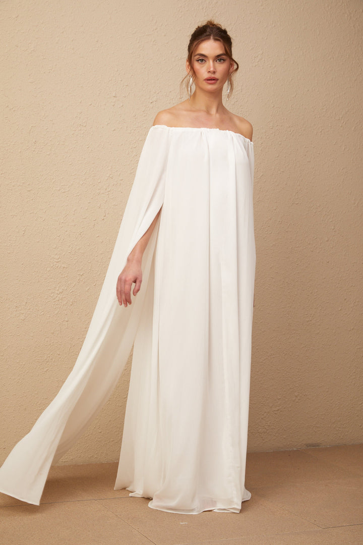 Avellia Patrizia Ivory Elegance Maxi Dress