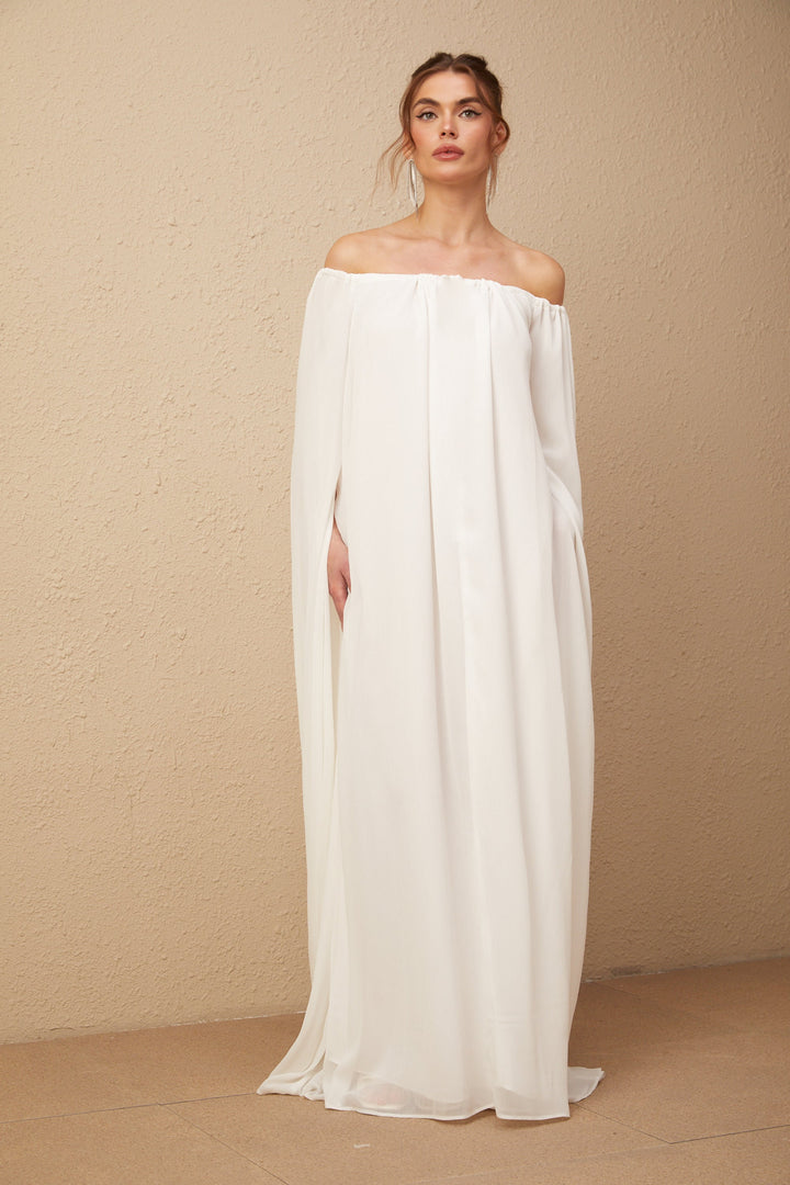 Avellia Patrizia Ivory Elegance Maxi Dress