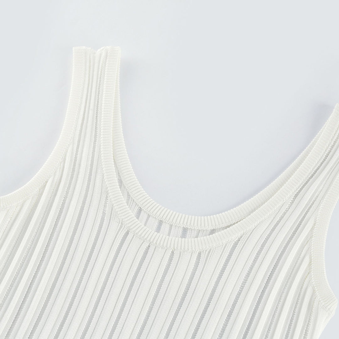 Avellia Lumière White Cut-Out Pleated Mini Dress
