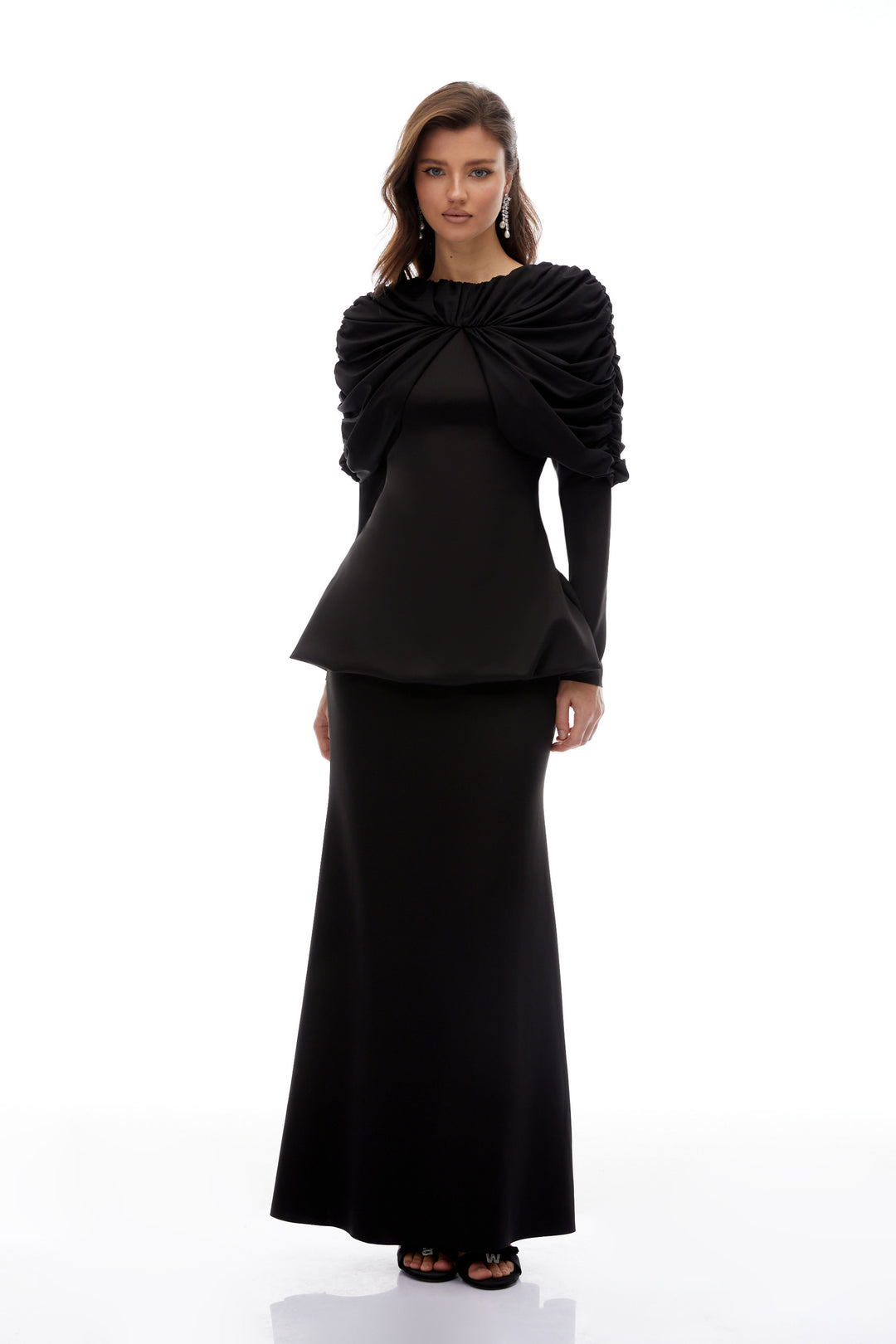 Avellia Onyx Pleated Dress Set