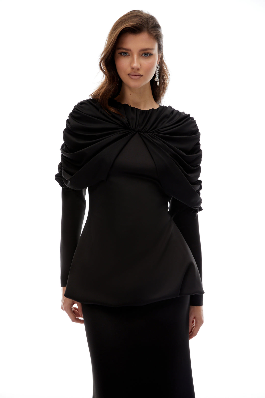 Avellia Onyx Pleated Dress Set