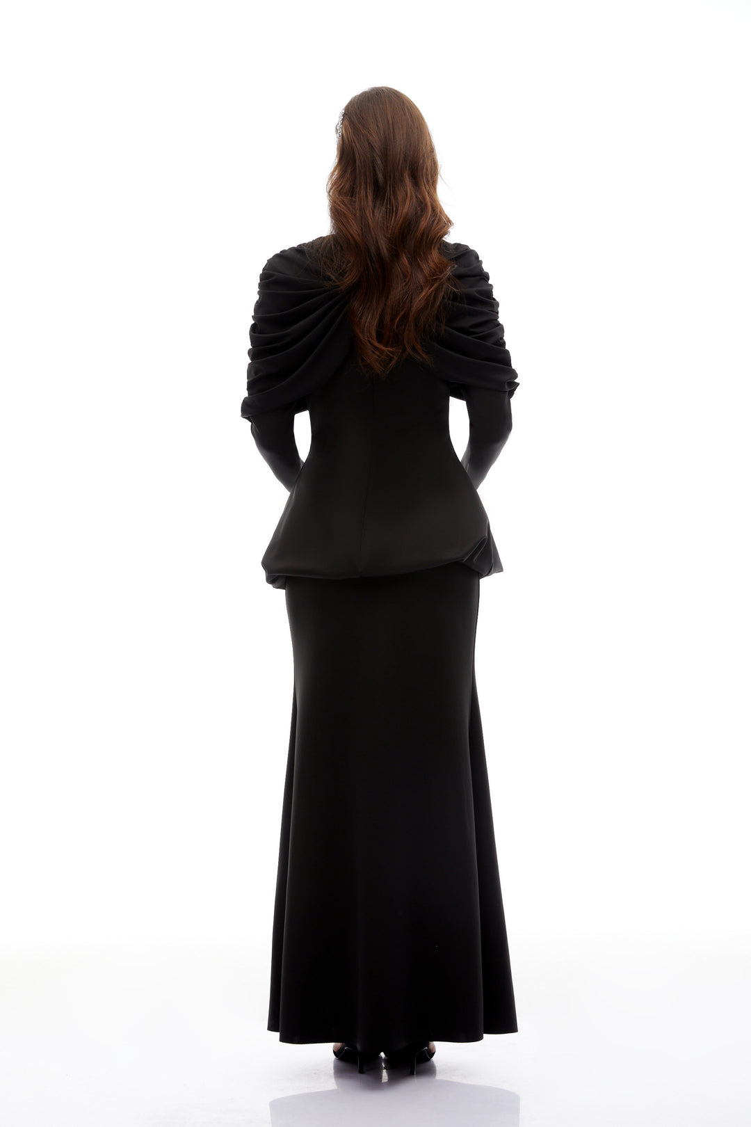 Avellia Onyx Pleated Dress Set