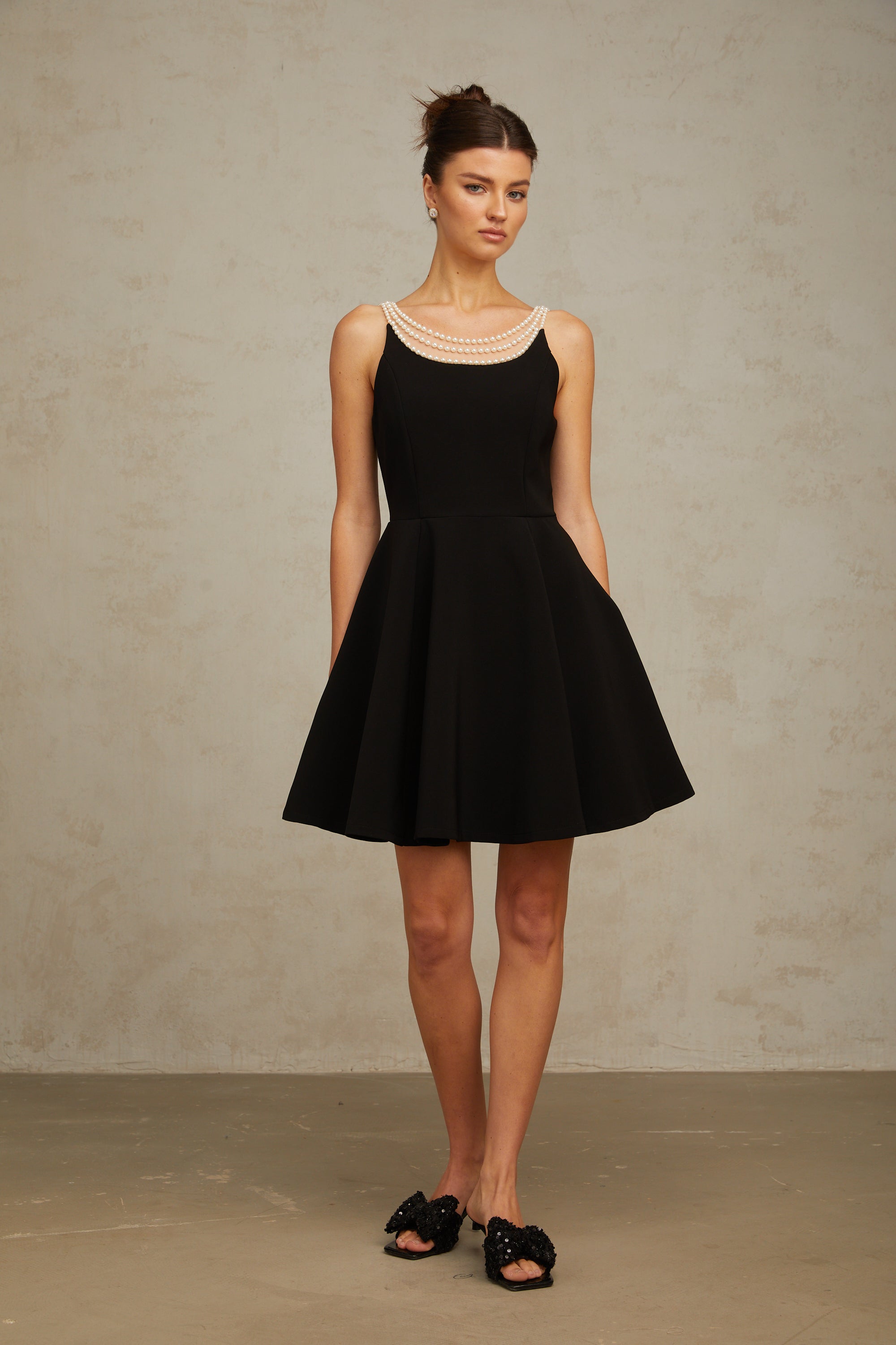 Avellia Danaé Midnight Pearl Mini Dress