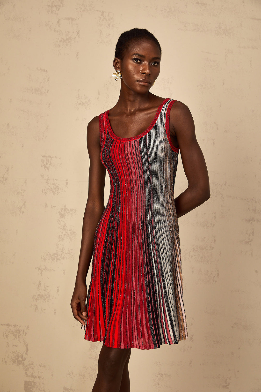 Avellia Amaryllis Scarlet Sequin Mini Dress