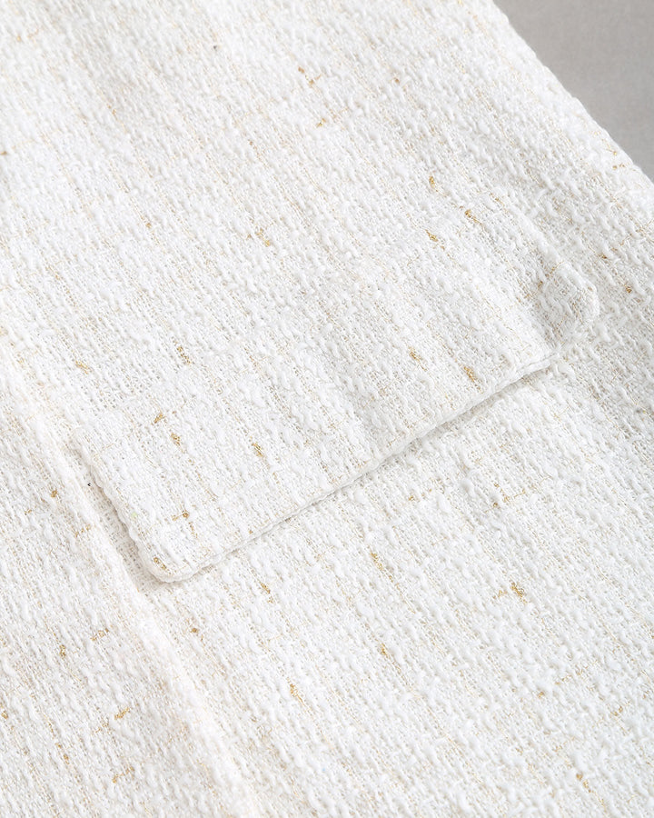 Beige Double Breasted Blazer