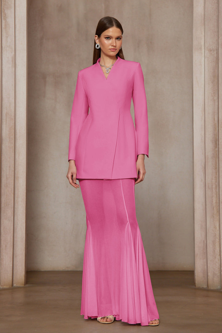 Enora Barrel Design Jacket & Skirt Set