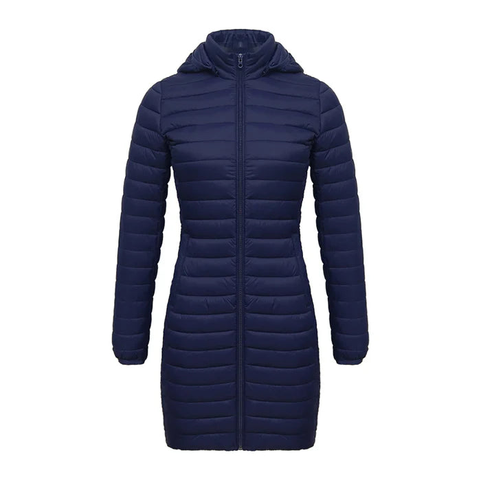 Casaco Feminino de Inverno Acolchoado de Algodão