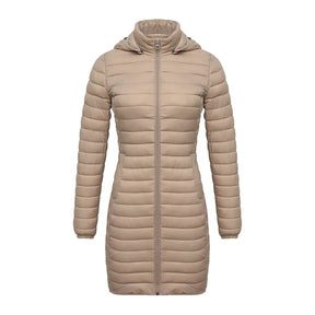 Casaco Feminino de Inverno Acolchoado de Algodão