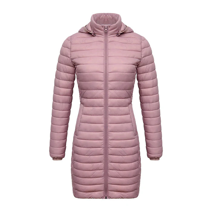 Casaco Feminino de Inverno Acolchoado de Algodão