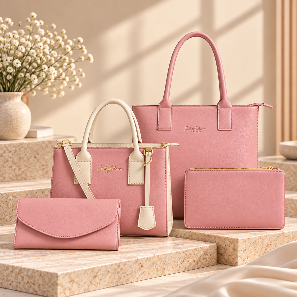 Kit de Bolsas Femininas Bellagio – 4 Peças