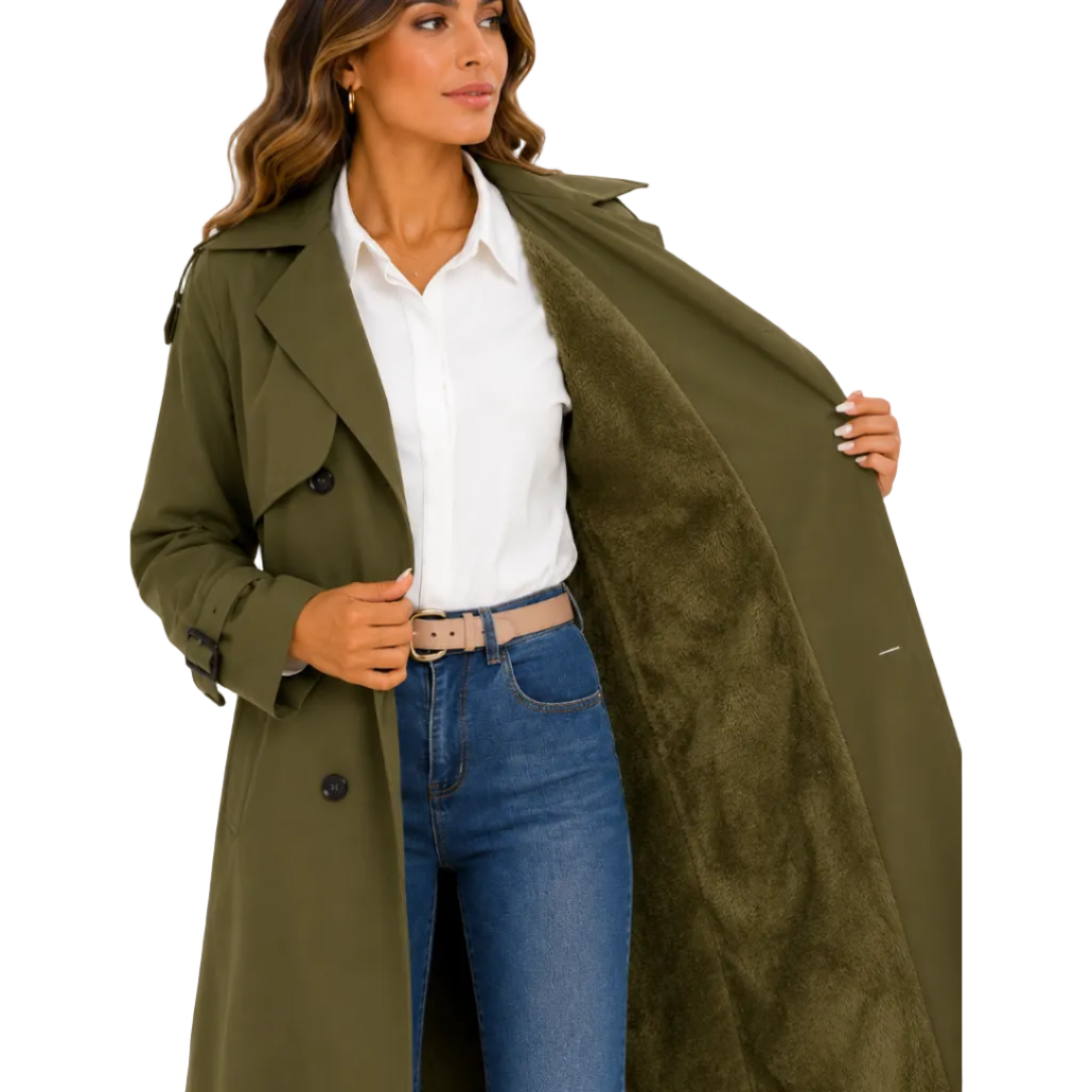 Sobretudo Feminino Verona Verde Militar