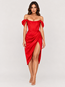 Vestido Midi Corset Estruturado Vivienne