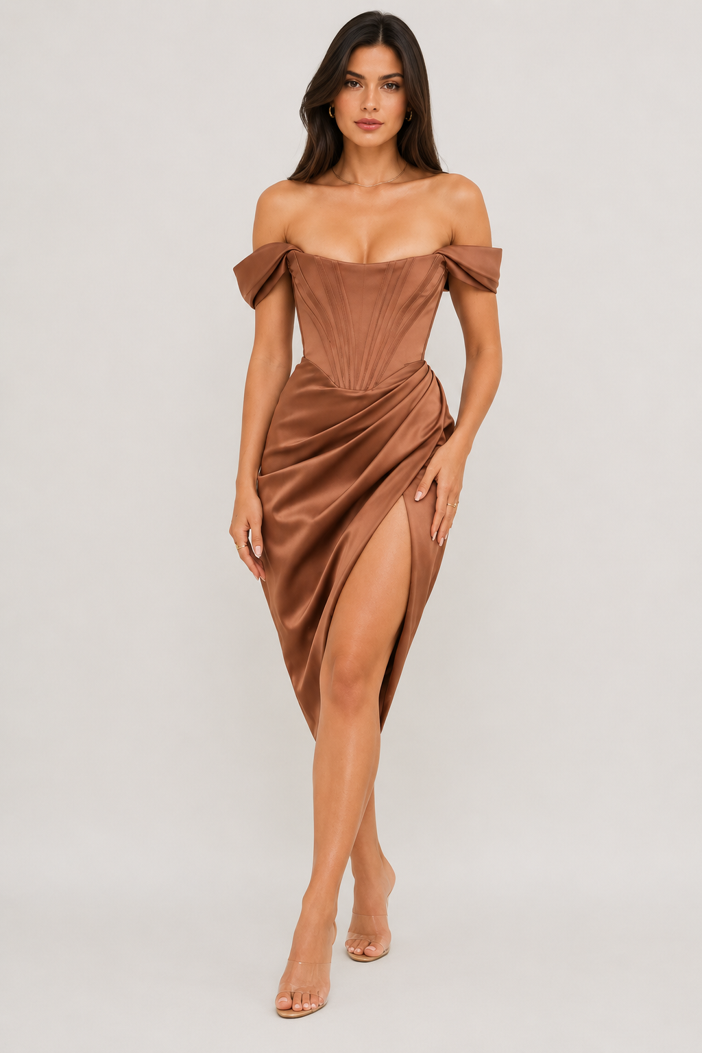 Vestido Midi Corset Estruturado Vivienne