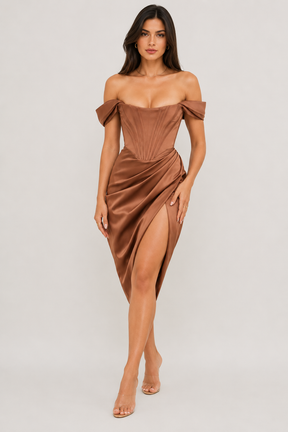 Vestido Midi Corset Estruturado Vivienne