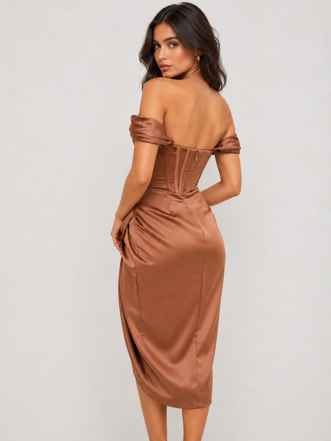 Vestido Midi Corset Estruturado Vivienne