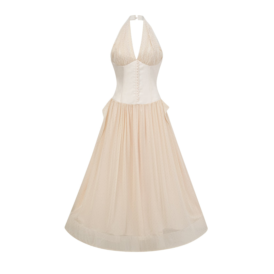 Avellia Charlotte Whisper Tulle Midi Dress