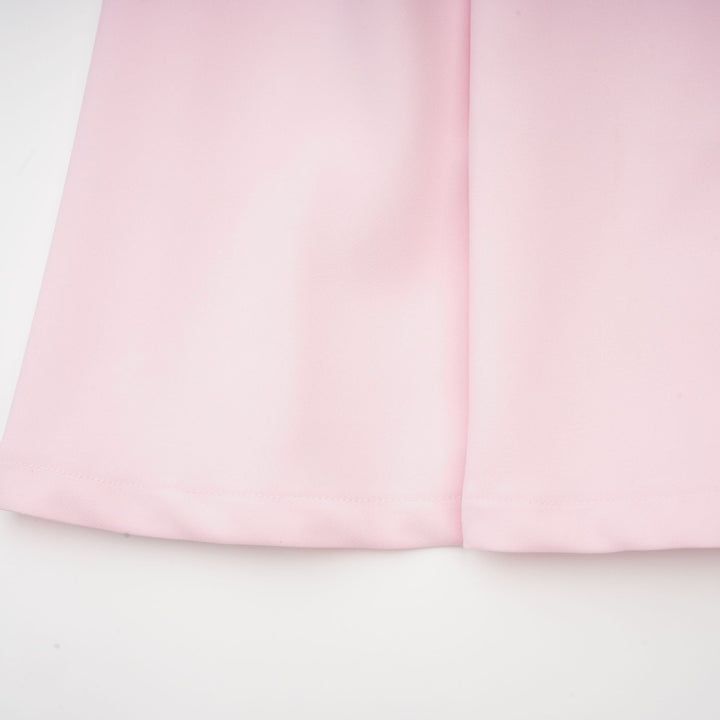 Avellia Cassiopeia Blush Crystal Bow Midi Dress