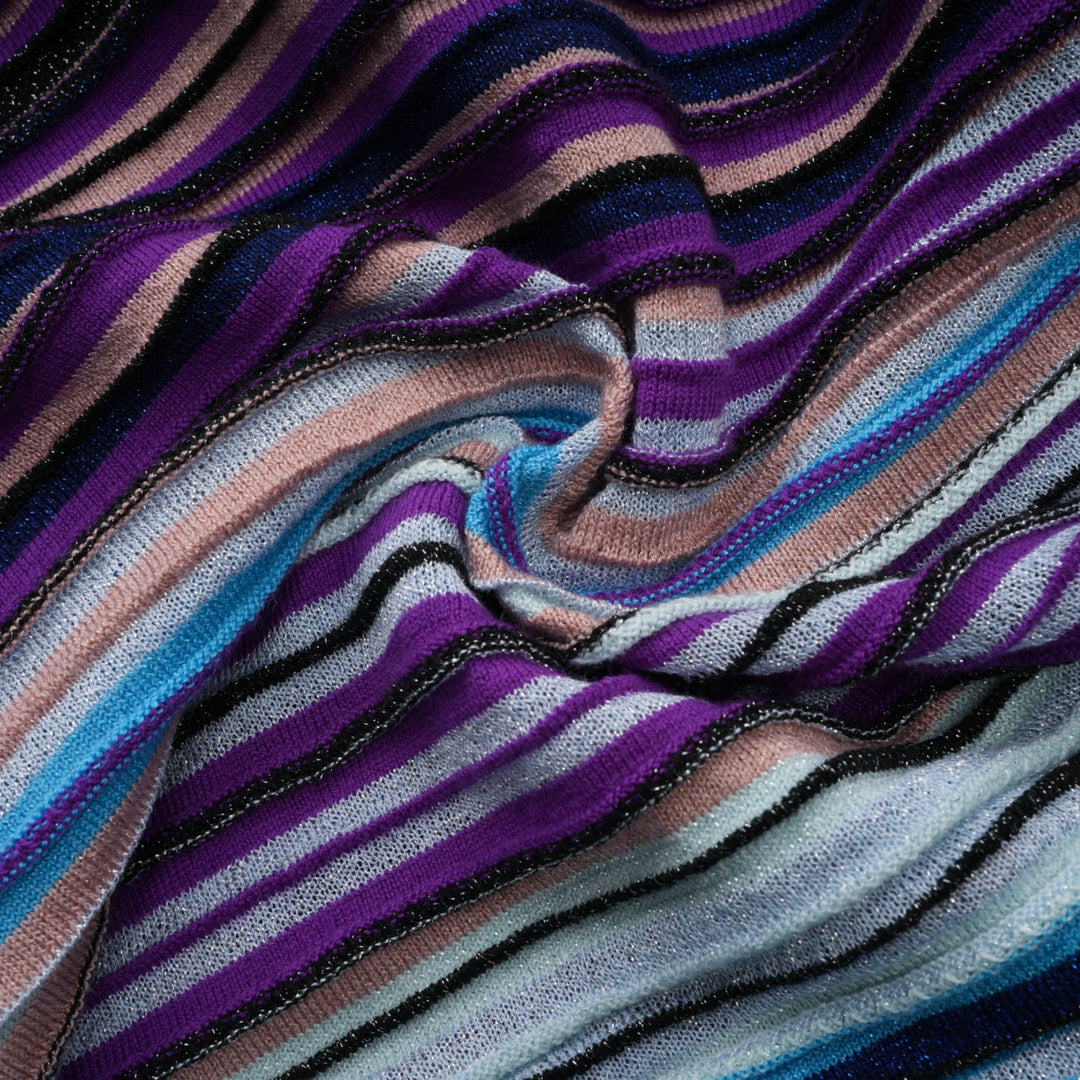 Avellia Mathilde Azure Metallic Pleated Dress