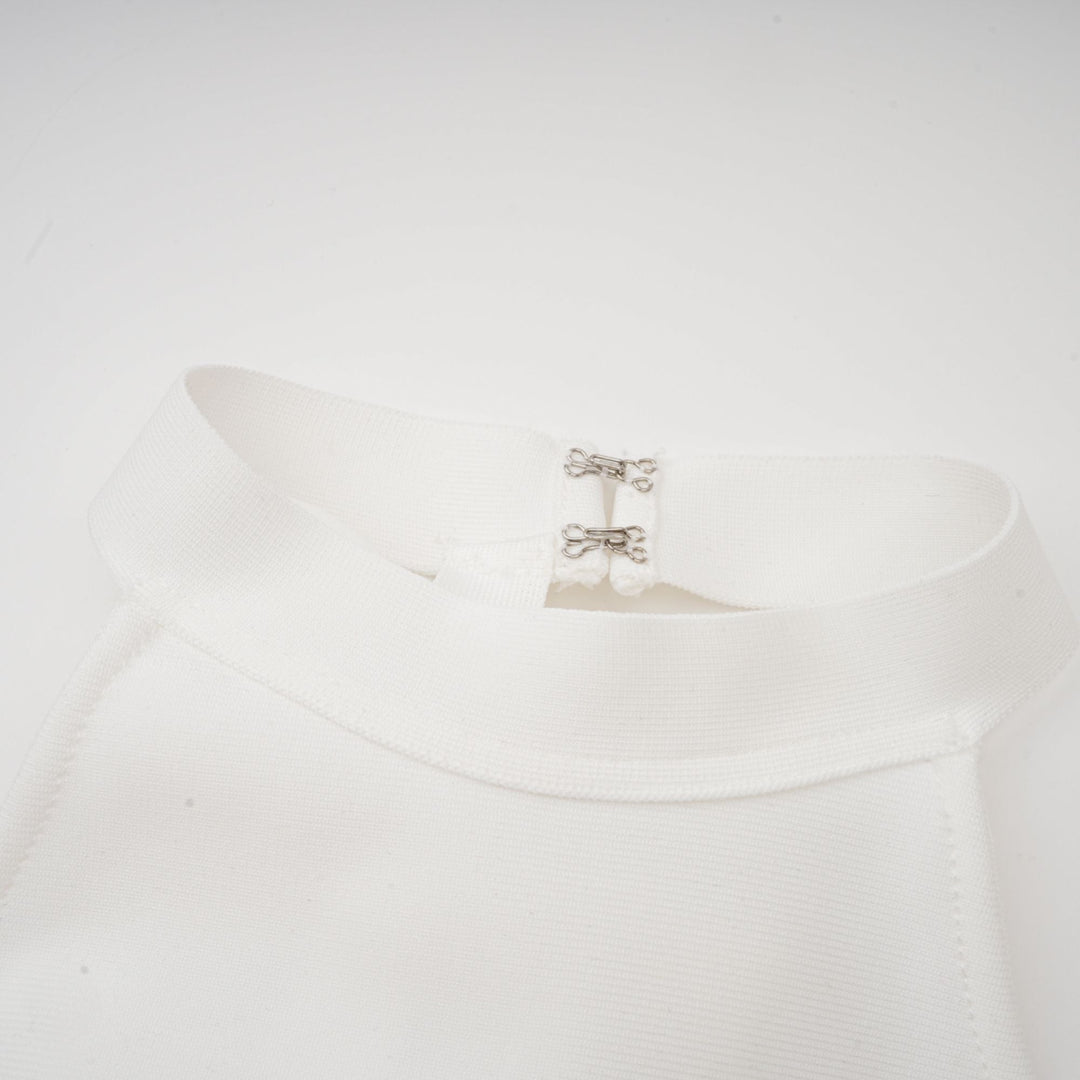 Avellia Capucine Ivory Bow Bandage Dress