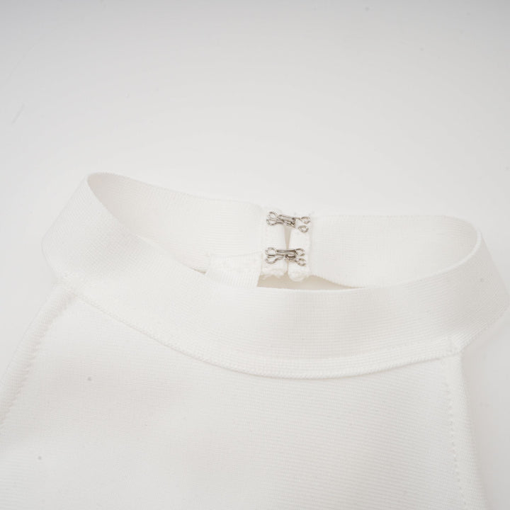 Avellia Capucine Ivory Bow Bandage Dress