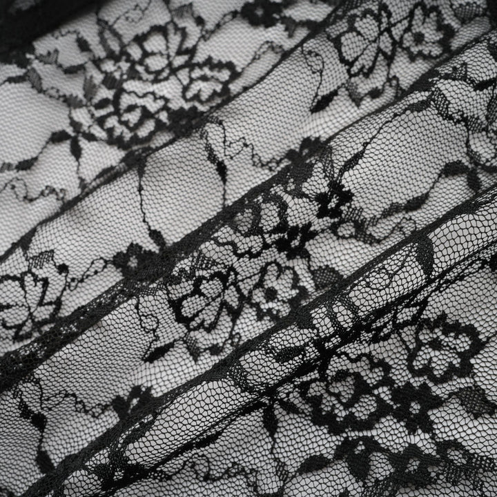 Avellia Noir Bloom Lace Vest & Dress Set