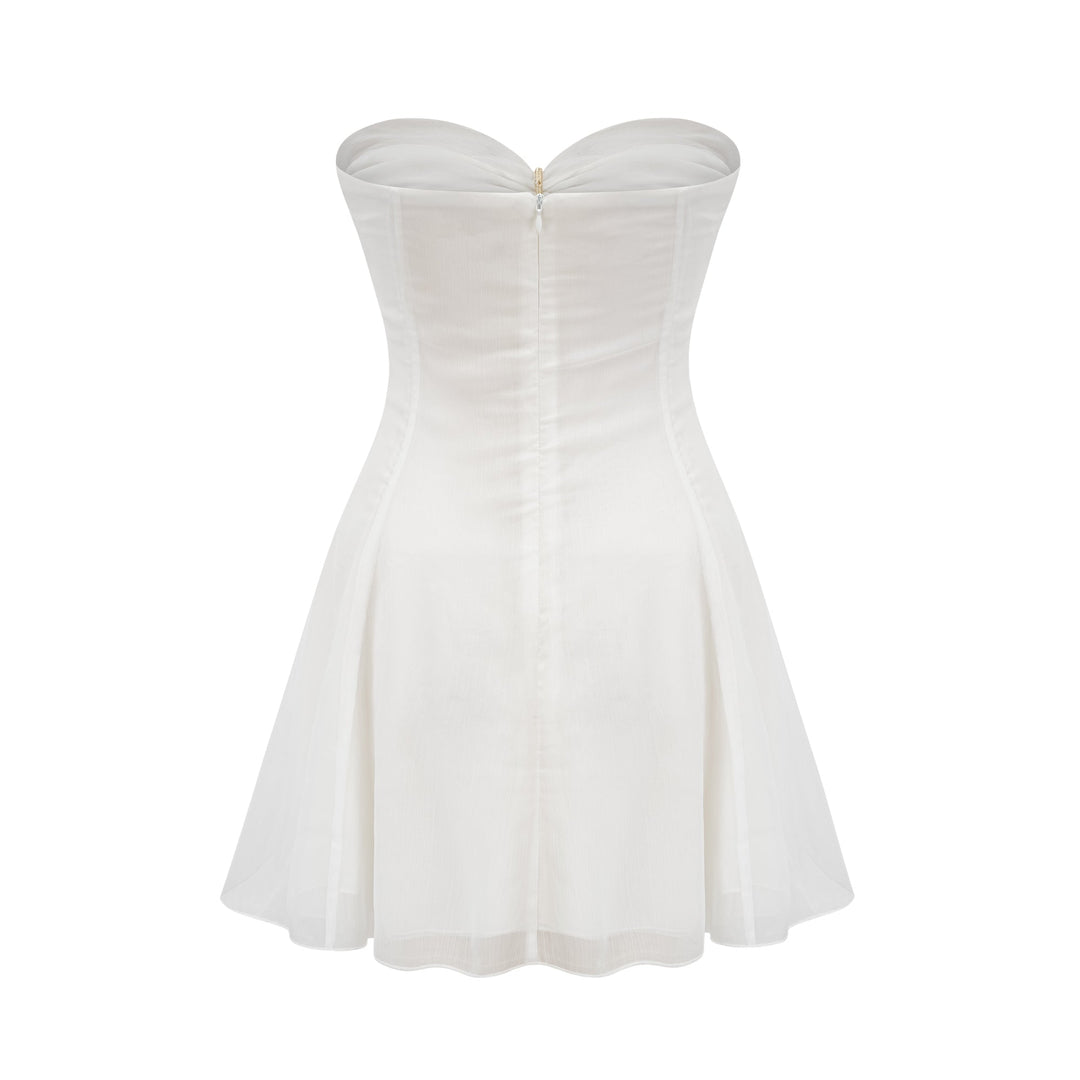 Avellia Émilienne Twilight Pleated Mini Dress