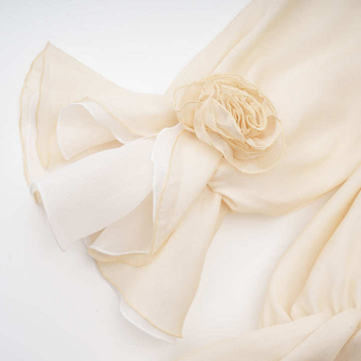 Avellia Serene Chiffon Off-Shoulder Mini Dress