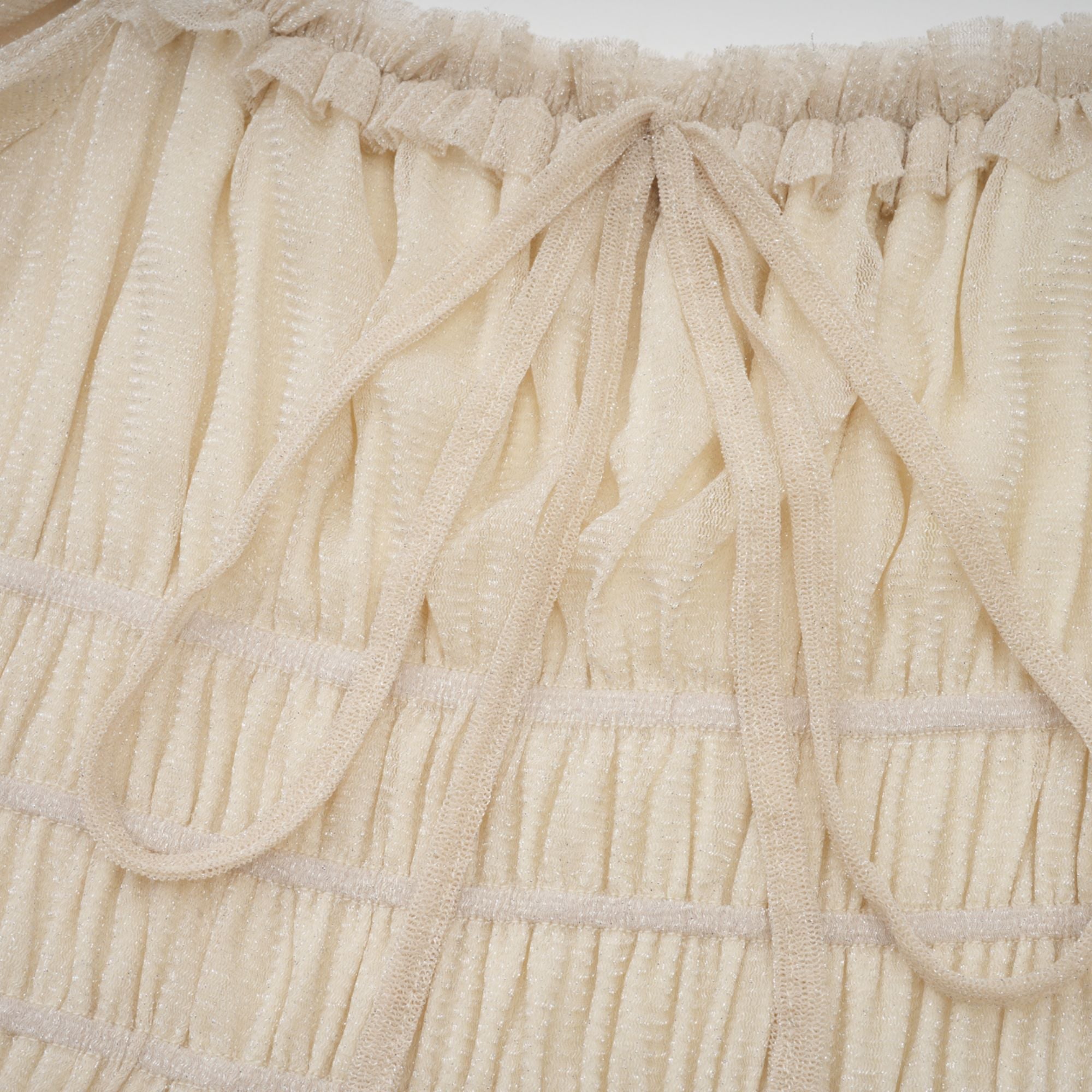 Avellia Camille Metallic Pleated Midi Dress