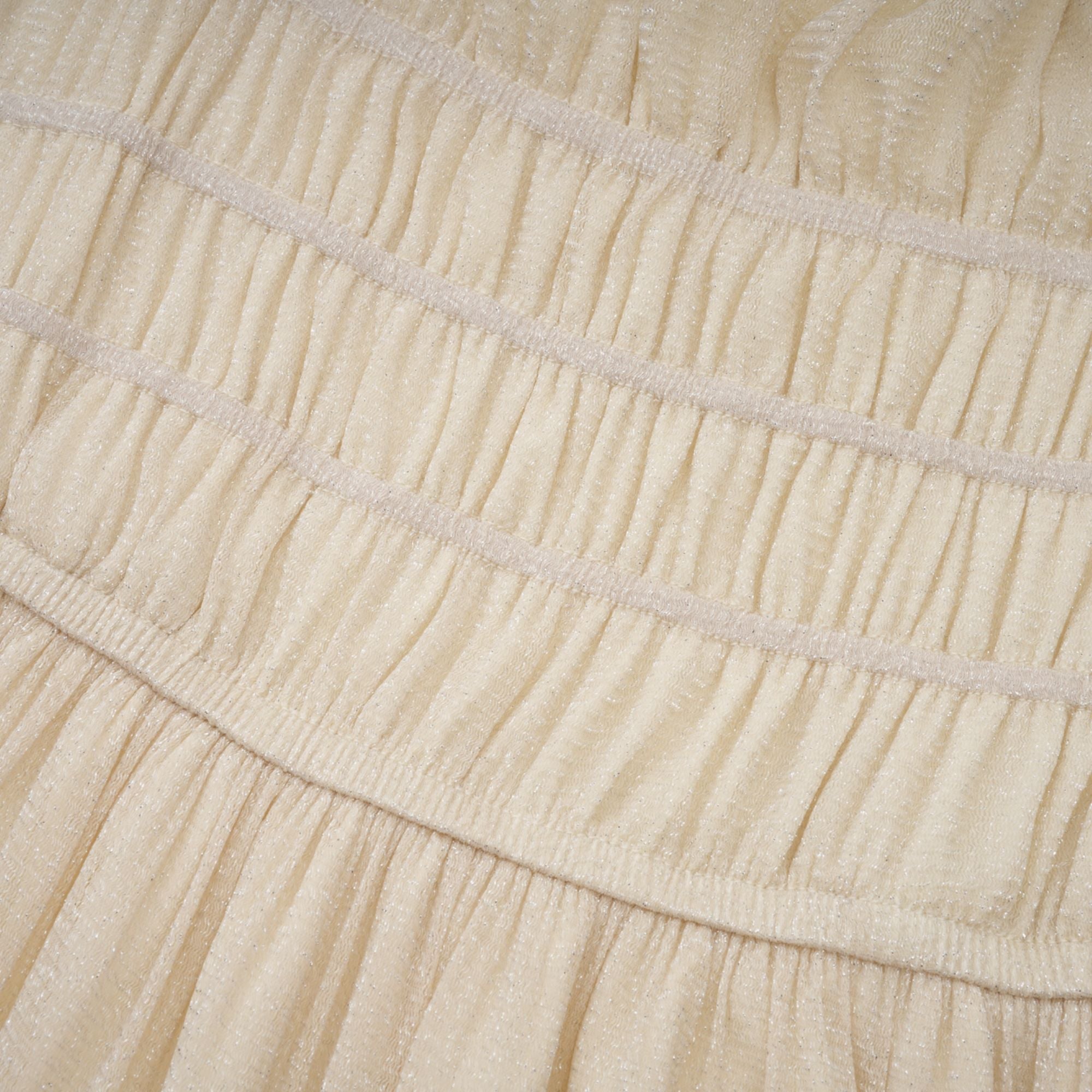 Avellia Camille Metallic Pleated Midi Dress