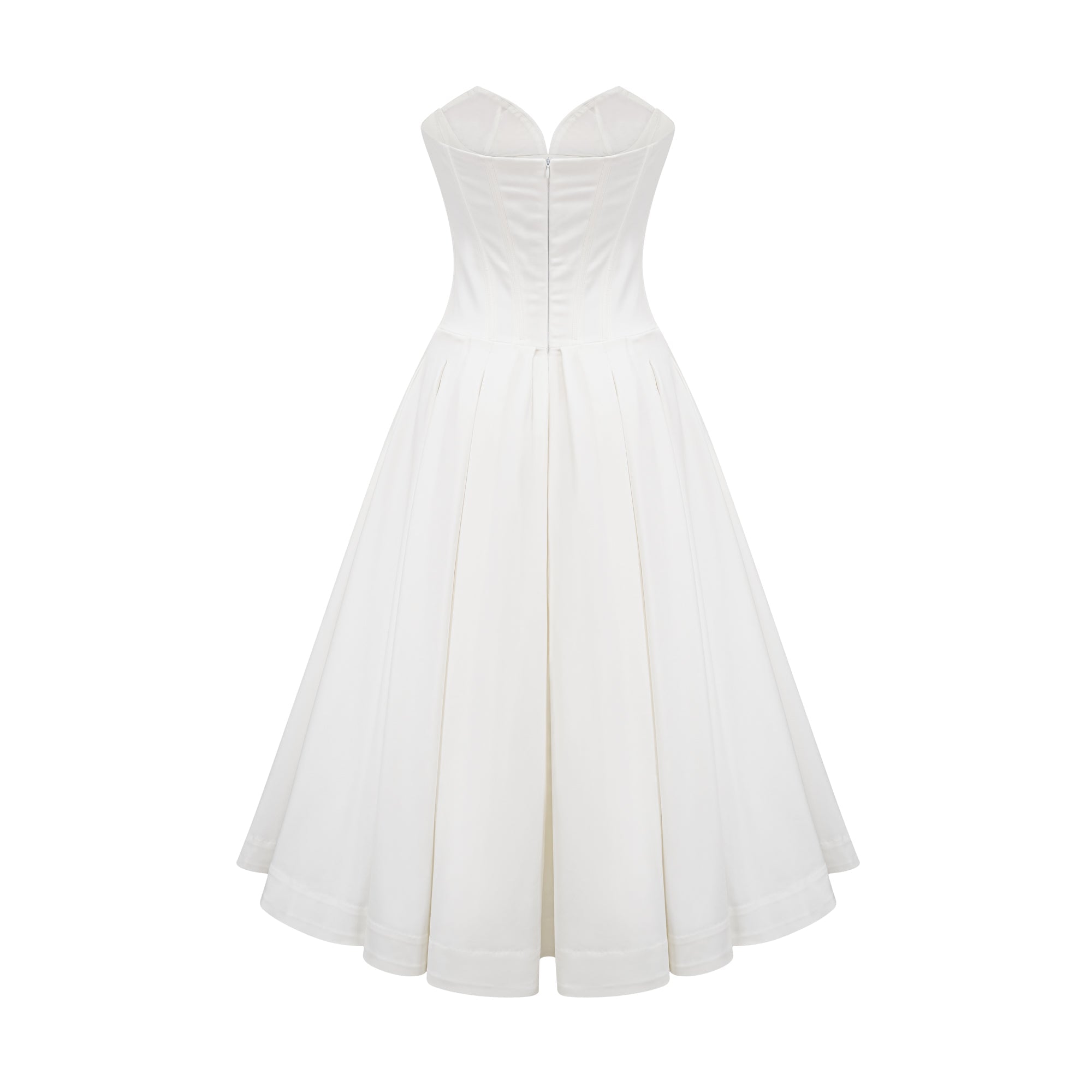 Avellia Katherine Ivory Elegance Midi Dress