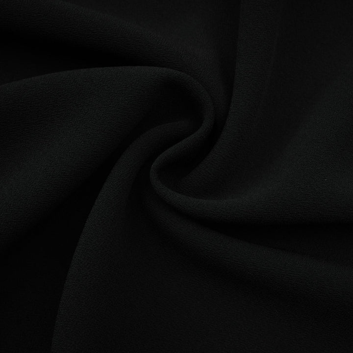 Suzanne black pleated jacket & trousers matching set