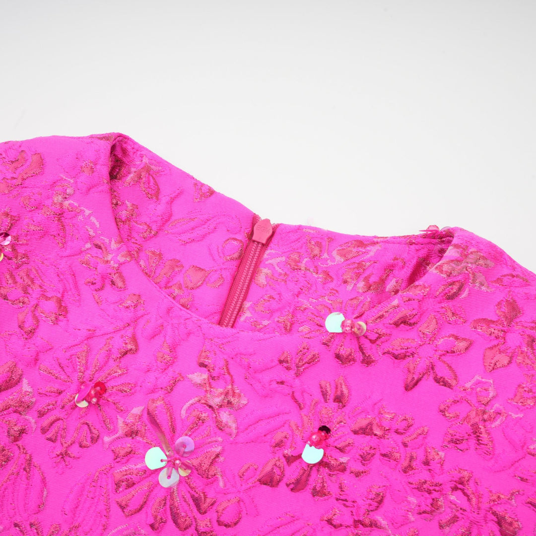 Avellia Celestia Blush Bloom Mini Dress