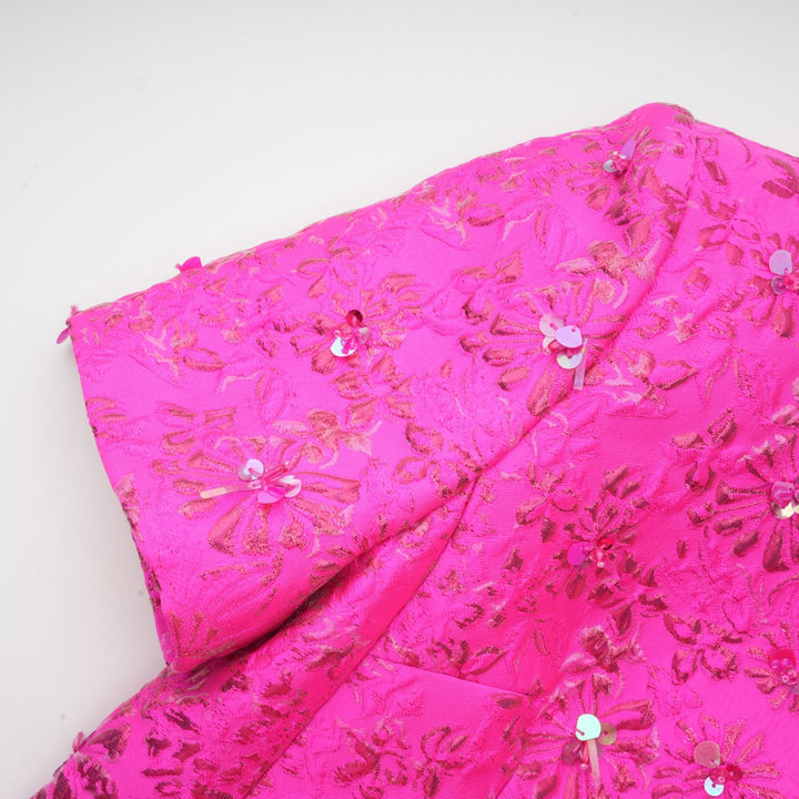 Avellia Celestia Blush Bloom Mini Dress