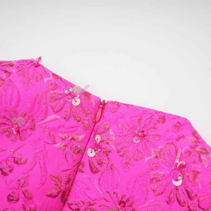 Avellia Celestia Blush Bloom Mini Dress