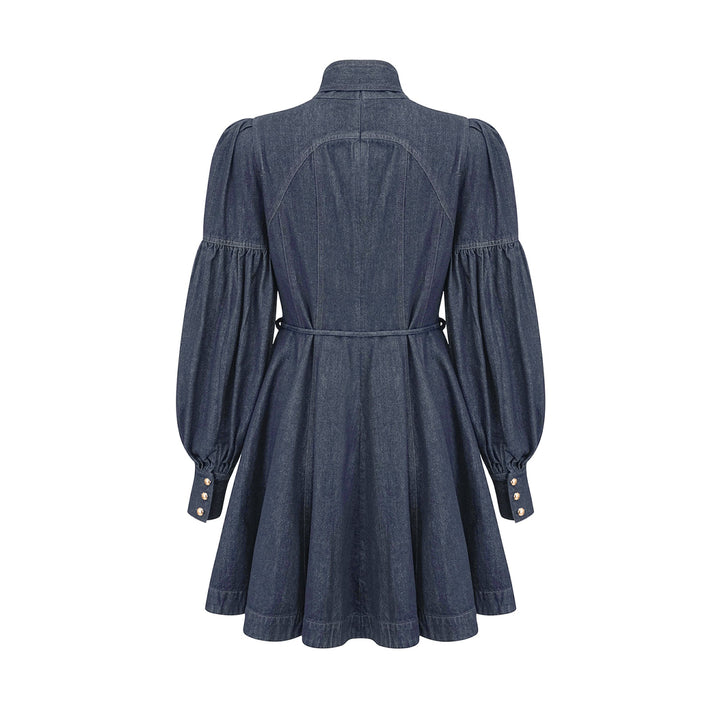 Avellia Mirabel Midnight Stitch Denim Mini Dress