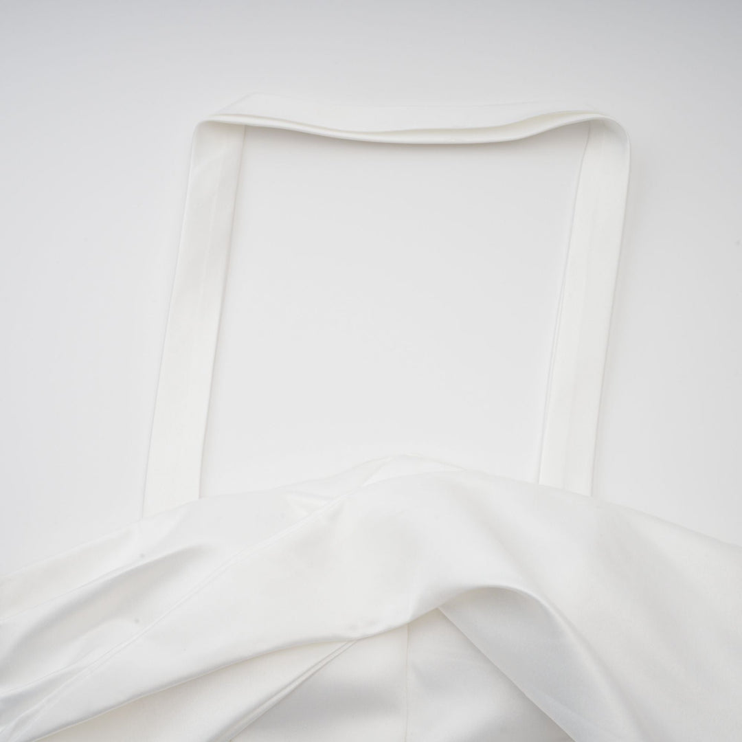 Avellia Celeste White Halterneck Ruffled Mini Dress