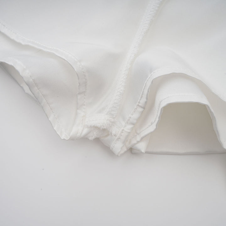 Avellia Celeste White Halterneck Ruffled Mini Dress