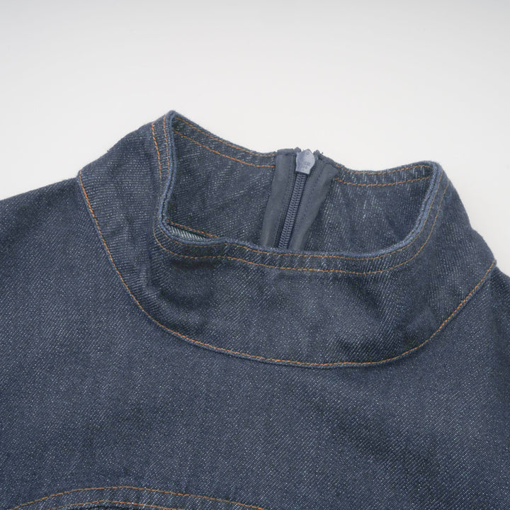 Avellia Mirabel Midnight Stitch Denim Mini Dress