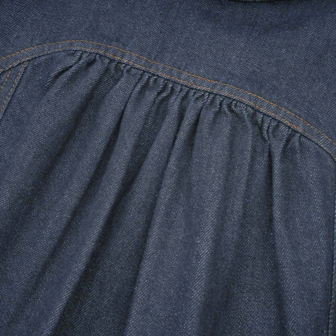 Avellia Mirabel Midnight Stitch Denim Mini Dress