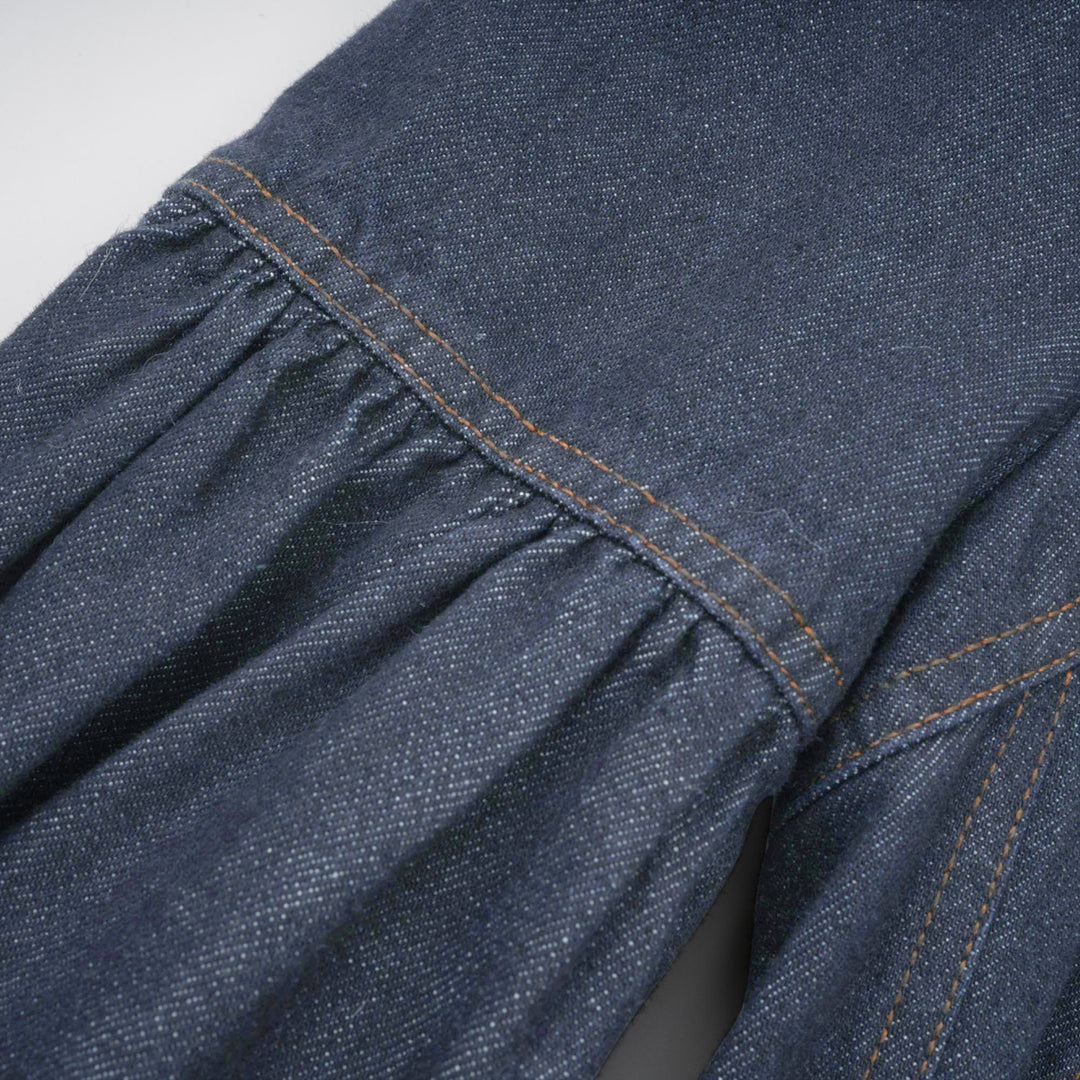 Avellia Mirabel Midnight Stitch Denim Mini Dress